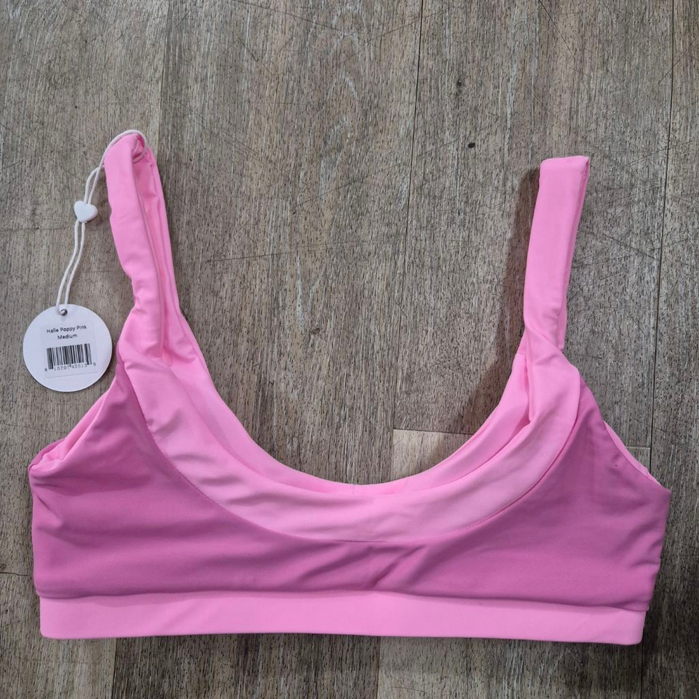 93 Play Street Pink Two-Tone Bikini Set M - Picture 4 of 12